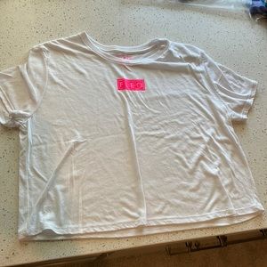 Fleo flowy crop tee